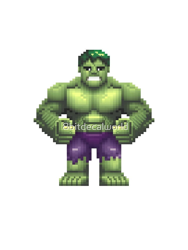 Pixel Smash – The Raging Powerhouse by 8bitdecalworld