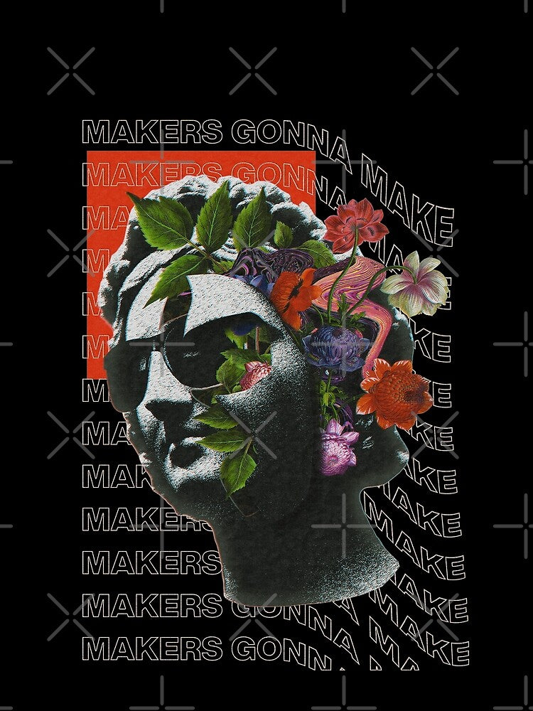 Streetwear Psychedelic Classic Rome Statue by katarsisworks