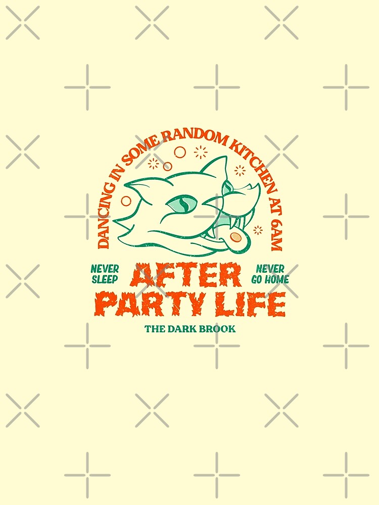 Retro Crazy Party Cat - After Party Life Festival Aesthetic by thedarkbrook