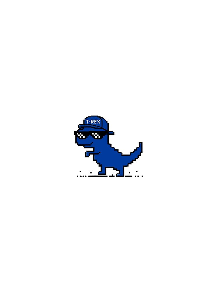 Cool Pixel T-Rex Retro Gamer by artismaya