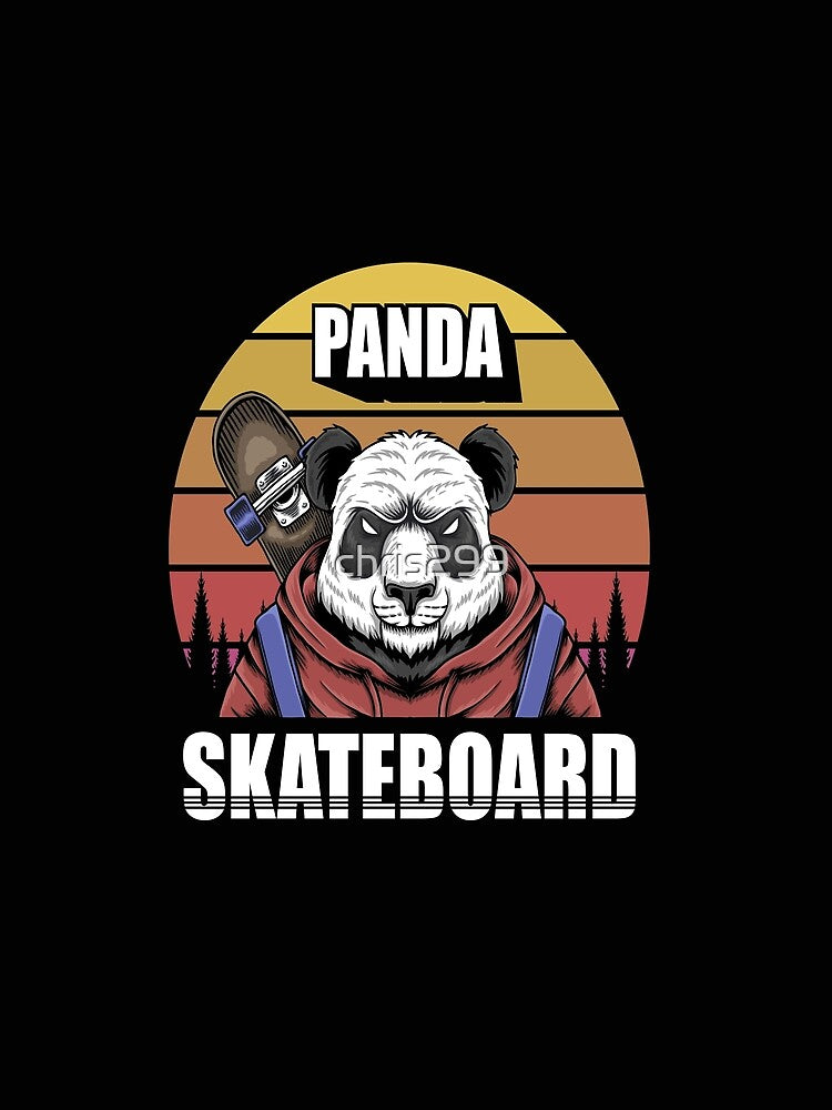 panda skateboard funny by chris299