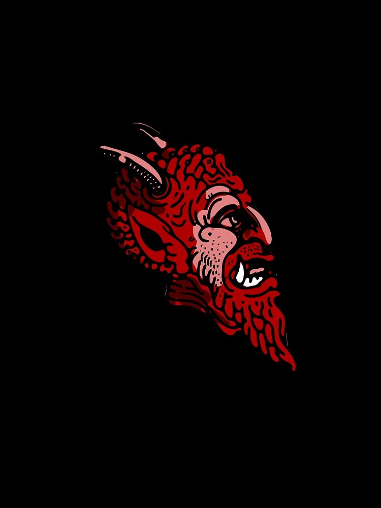 Satanic monster face by FunStickerr
