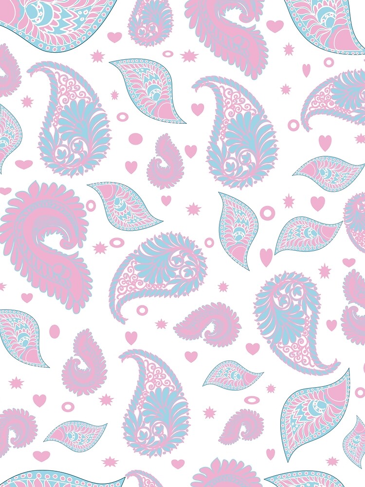 Pastel Paisley Pattern – Soft, Sweet, and Elegant Design by Line-Aura