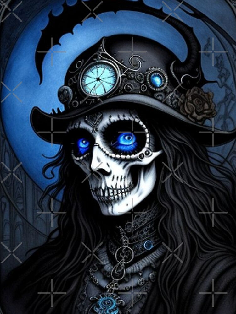 Classic Abstract Vintage Gothic Sugar Skull by TheDarkWardrobe