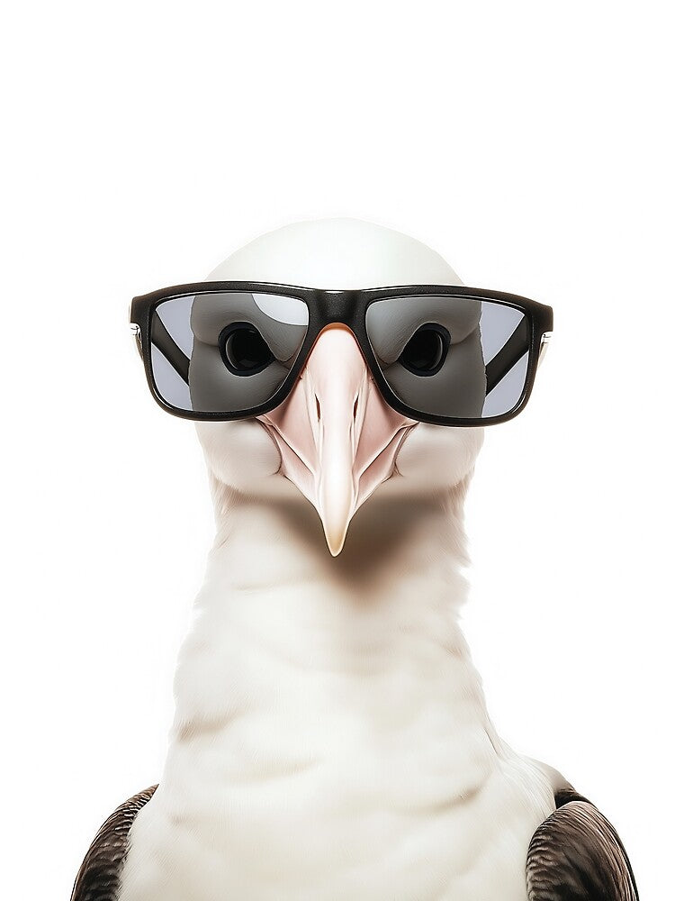 Funny cool Albatross wearing sunglasses by LazyOwlStore