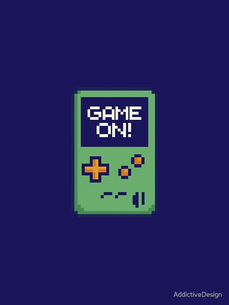Game On! — Retro Pixel Art Gameboy Design by AddictiveDesign