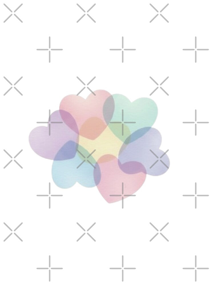 Overlapping Pastel Hearts by Chiknook