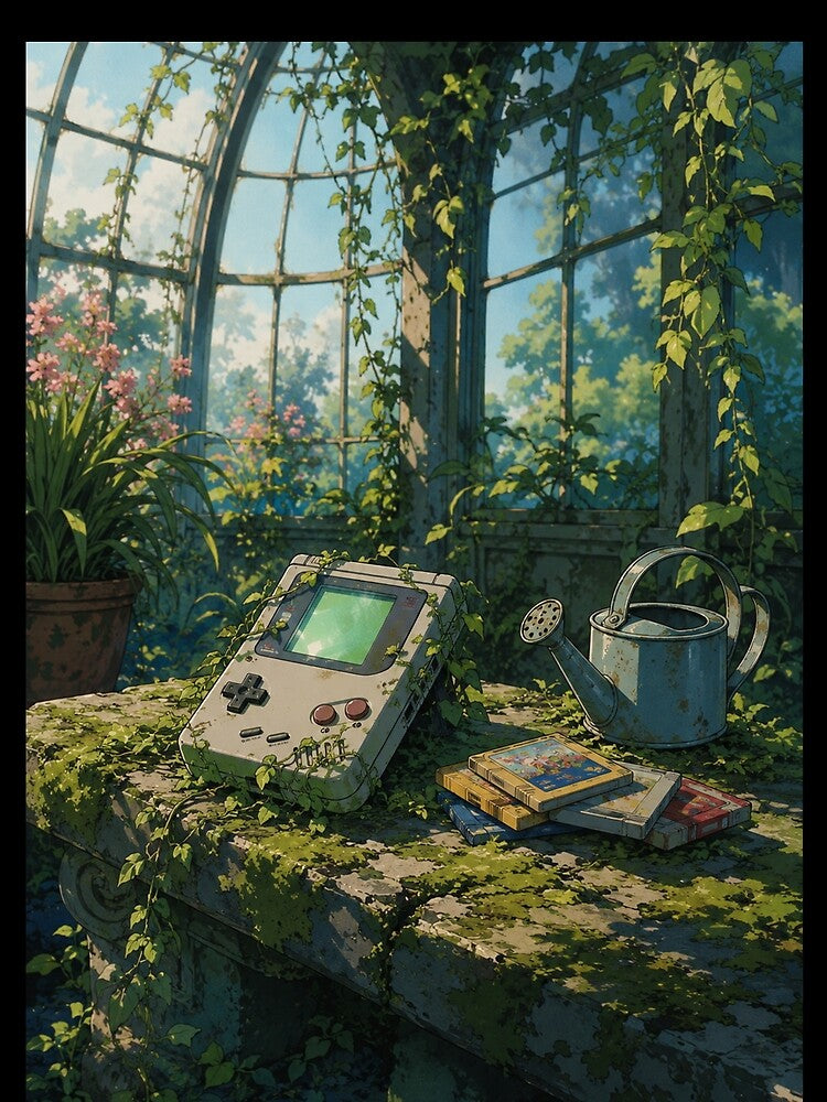 Lofi Gaming: Pixel Garden Nook by bapupa