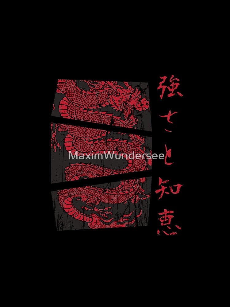 Japanese Dragon Japan Vintage Streetwear by MaximWundersee
