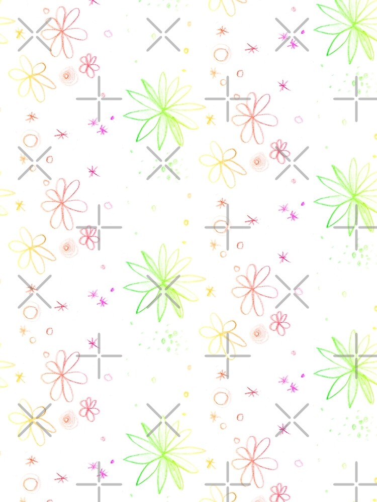 soft color floral and glamour pattern | white floral design by lausn