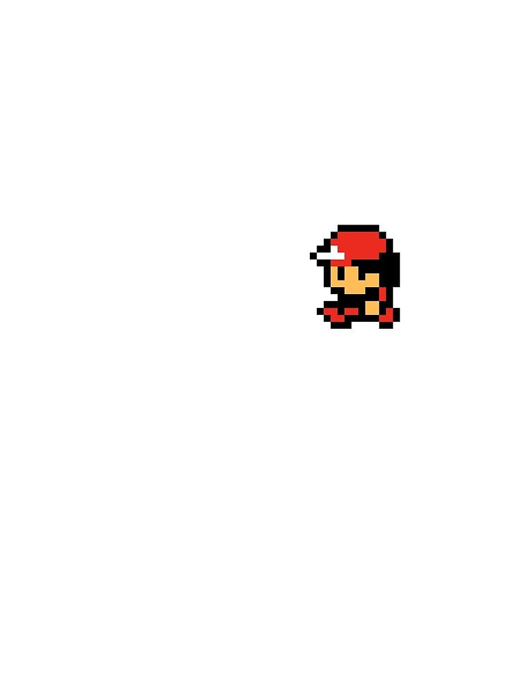 Red Side-view - Gameboy Character - Retro pixel art by ItsRetro90s
