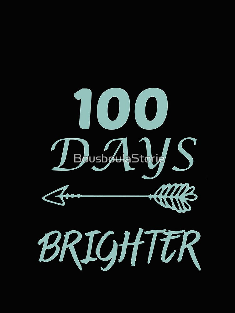 100 Days Brighter, Teacher, 100 Days of School, Teacher Gifts, Teacher Appreciation, 100 Days Brighter, Back to School by BousboulaStorie