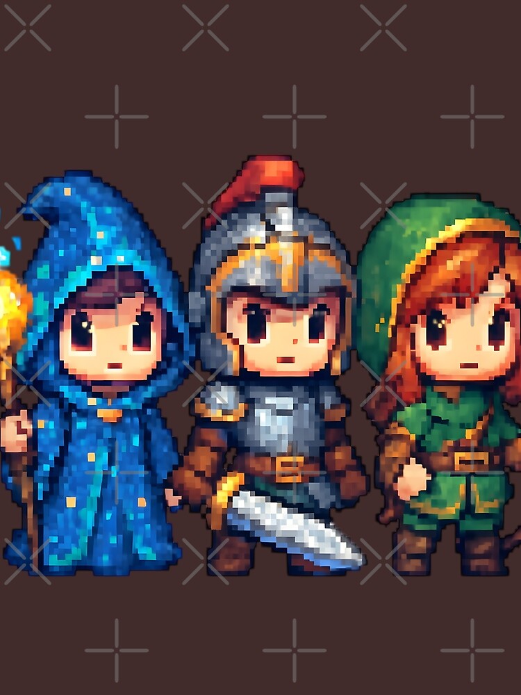 Retro Pixel Chibi Crew by TONSNAP