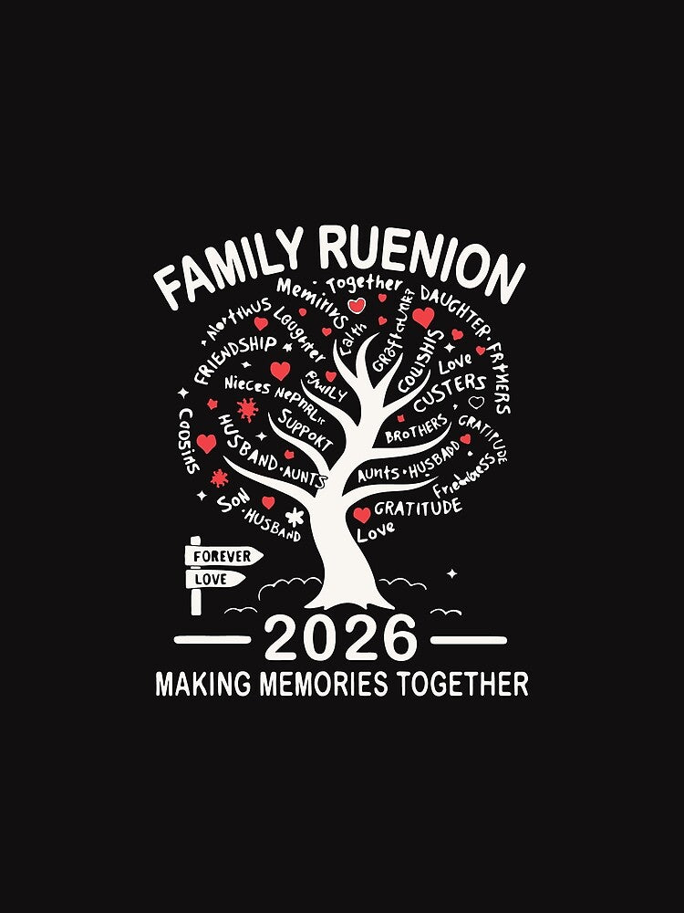 Family Reunion 2026 | Making Memories Together Tree Design by kiralynstration