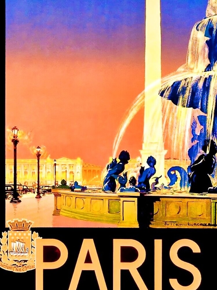 Paris Vintage Travel Poster by CristalleLisa