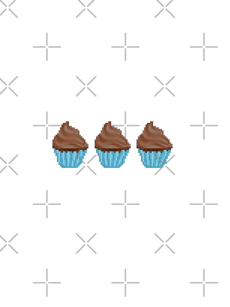 Retro Pixel Chocolate Frosted Cupcakes by 8BitTrip