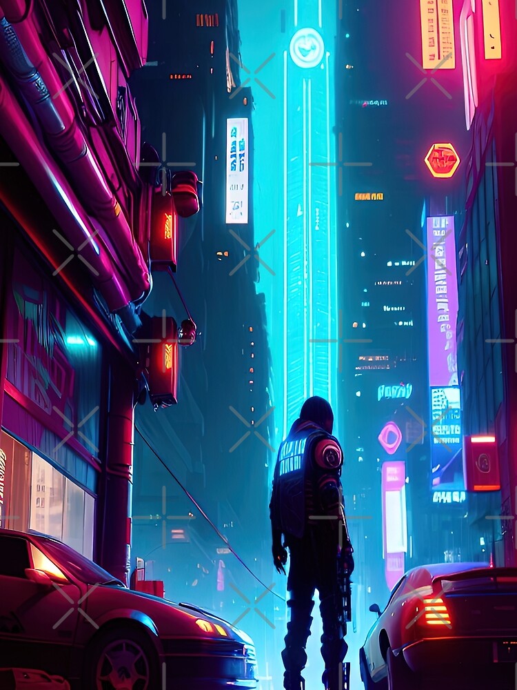 Futuristic Cyberpunk City by RockingPandS