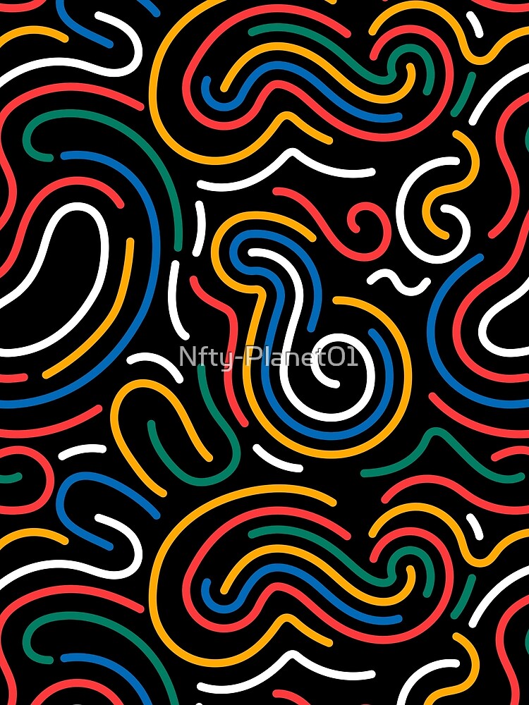 Hand Drawn Colorful Pattern 04 by Nfty-Planet01