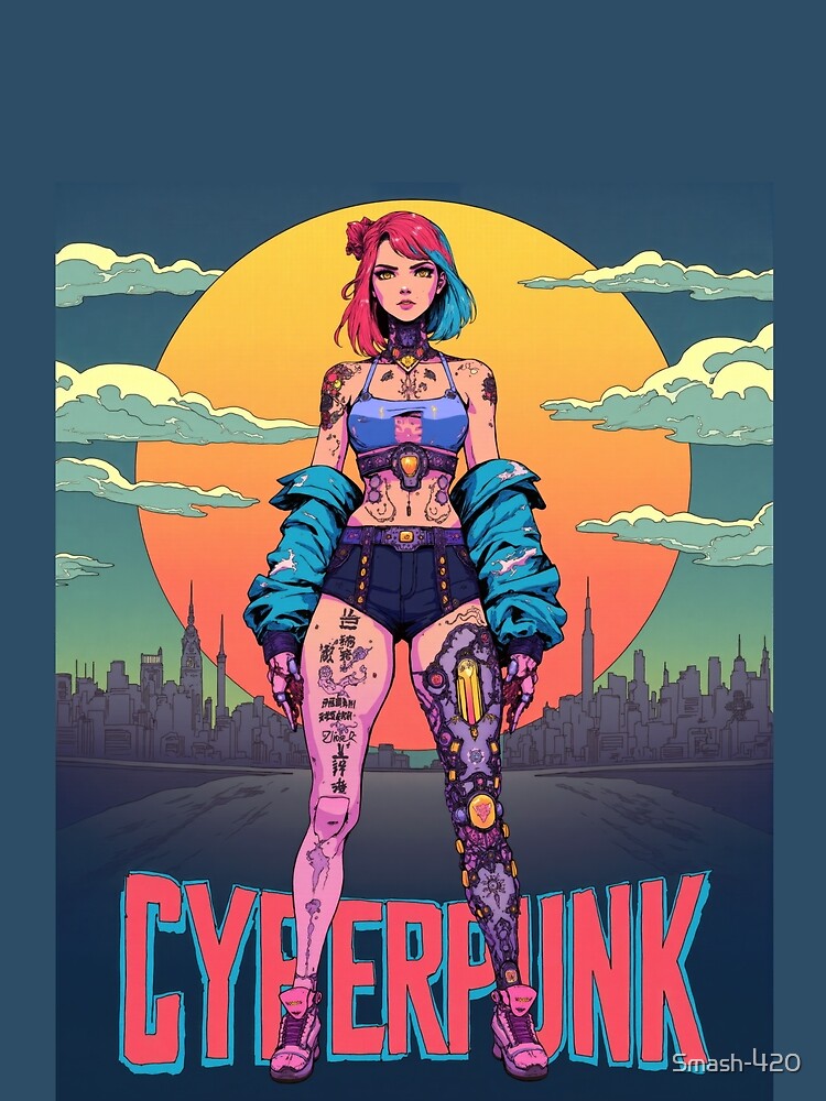 Cyberpunk, Mox, sunset, Futuristic by Smash-420