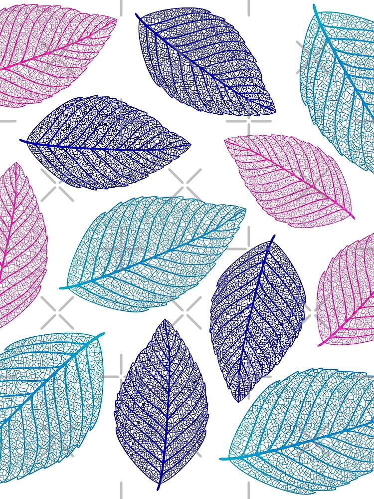 Pastel skeleton leaves by LR-7