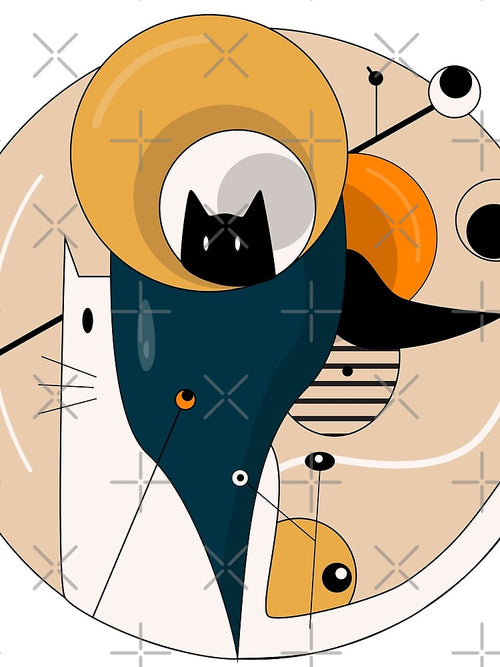 Abstract Geometrical Cats and Shapes by Poserbone