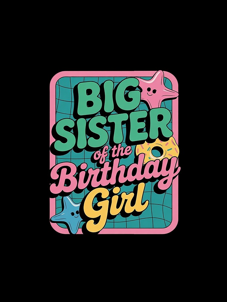 Big Sister Of Birthday Girl Pool Theme Matching Family by MarryIsMonth