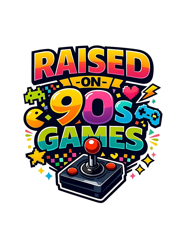 Raised on 90s Games  Retro Gamer Arcade Pixel Gaming by athenaVart