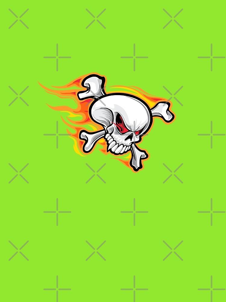 Skull in flames by OnlyCoolDesigns