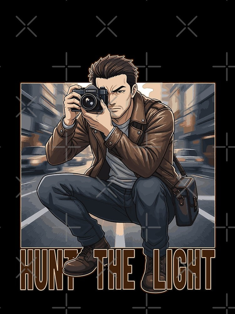 Hunt The Light - Vintage Street Photographer Graphic Design by AmazingEG