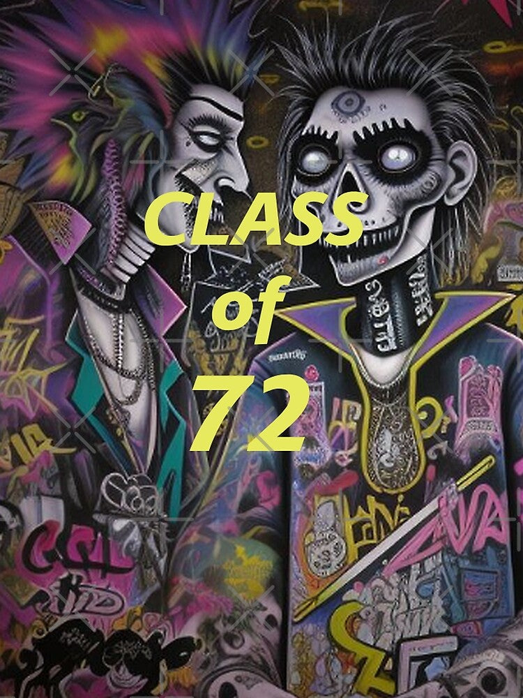 Class of 1972 Abstract Graffiti Art by TheDarkWardrobe