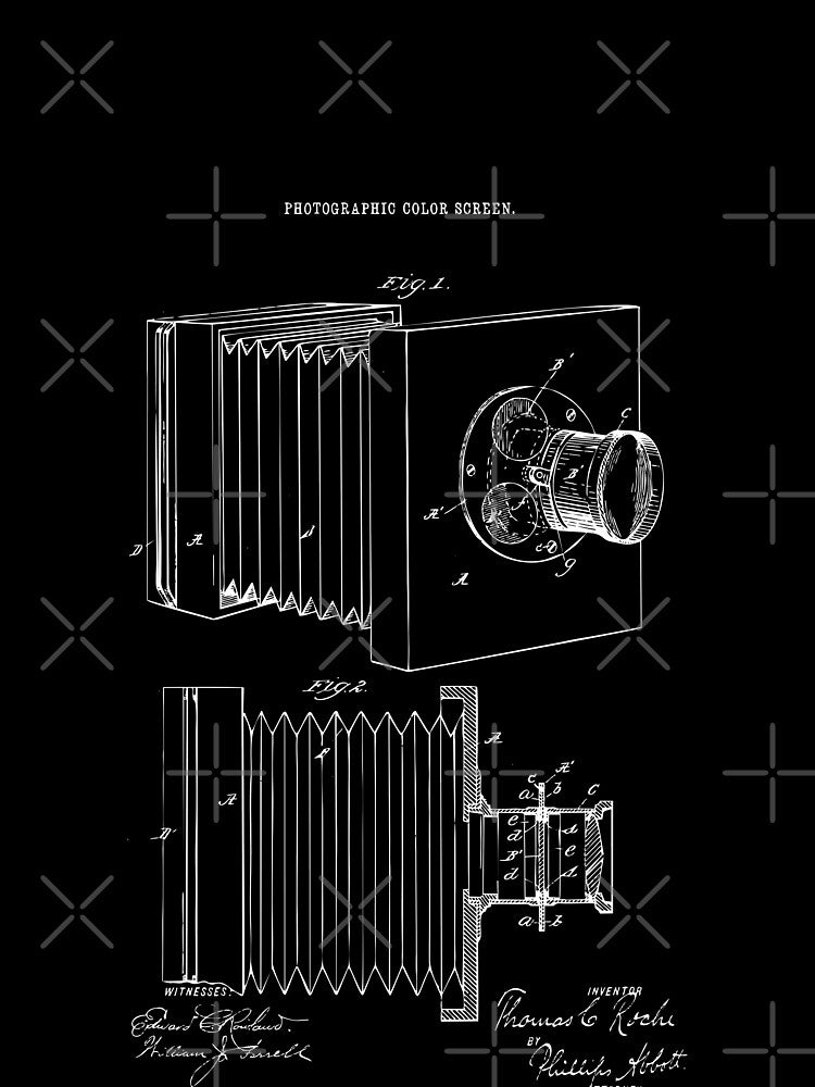 Vintage Large Format Patent blueprint design by BRU Design