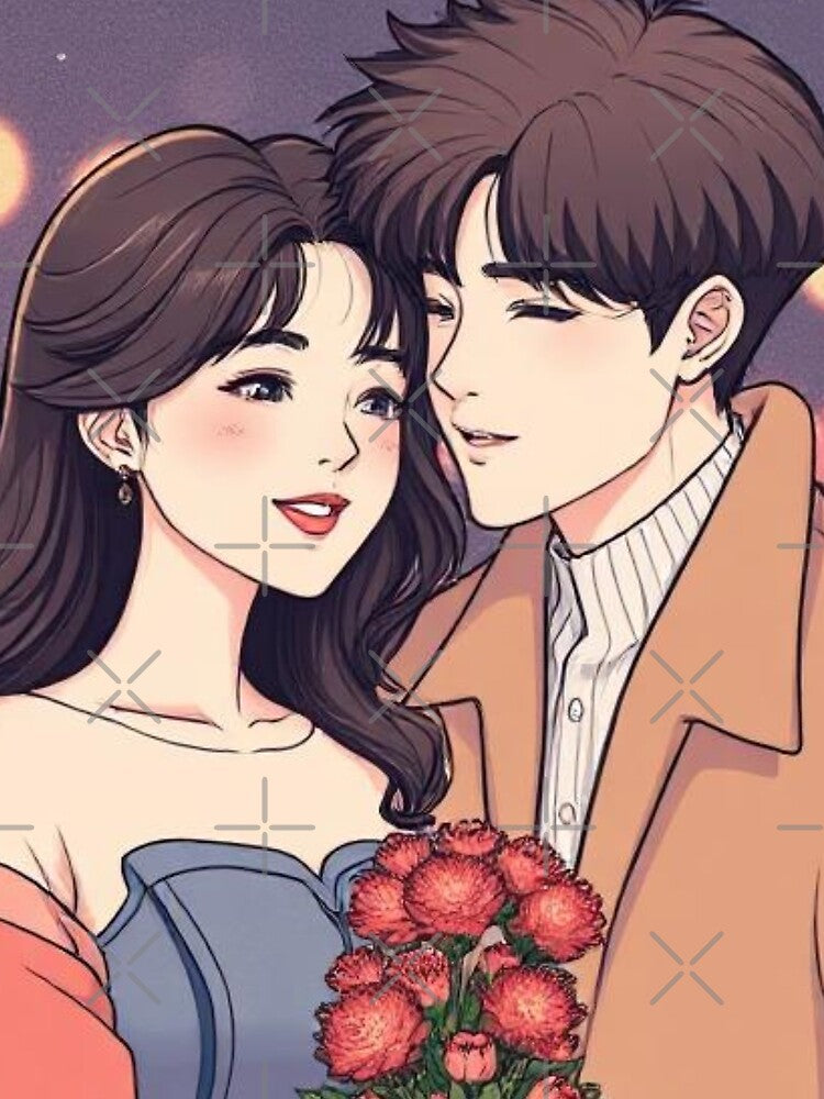 pastel palette k-drama couple classic tshirt by anandsiva2703