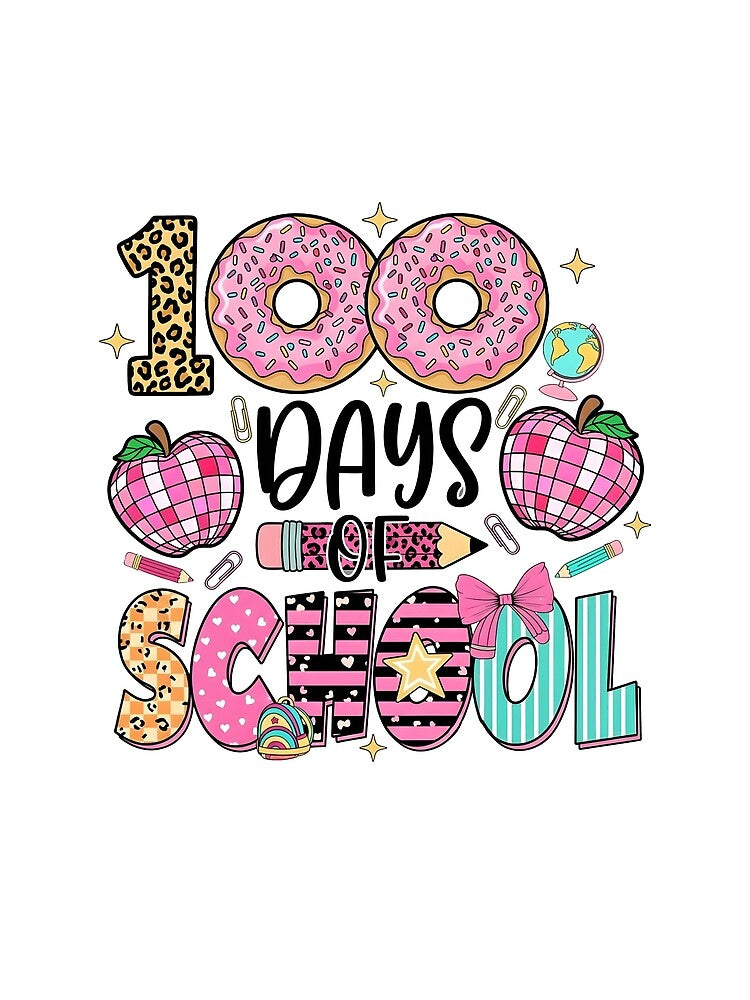 100 Days Of School Preppy School Girls by KroghDs