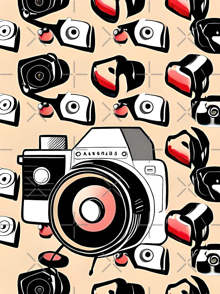 vintage camera wall art patterns by Permana96