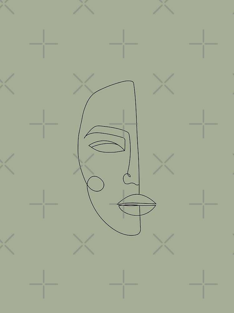 Face Minimal Matcha by Valeria-Art
