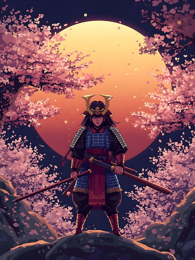 Pixel Samurai Retro Japanese RPG Warrior by ThePixelArchive