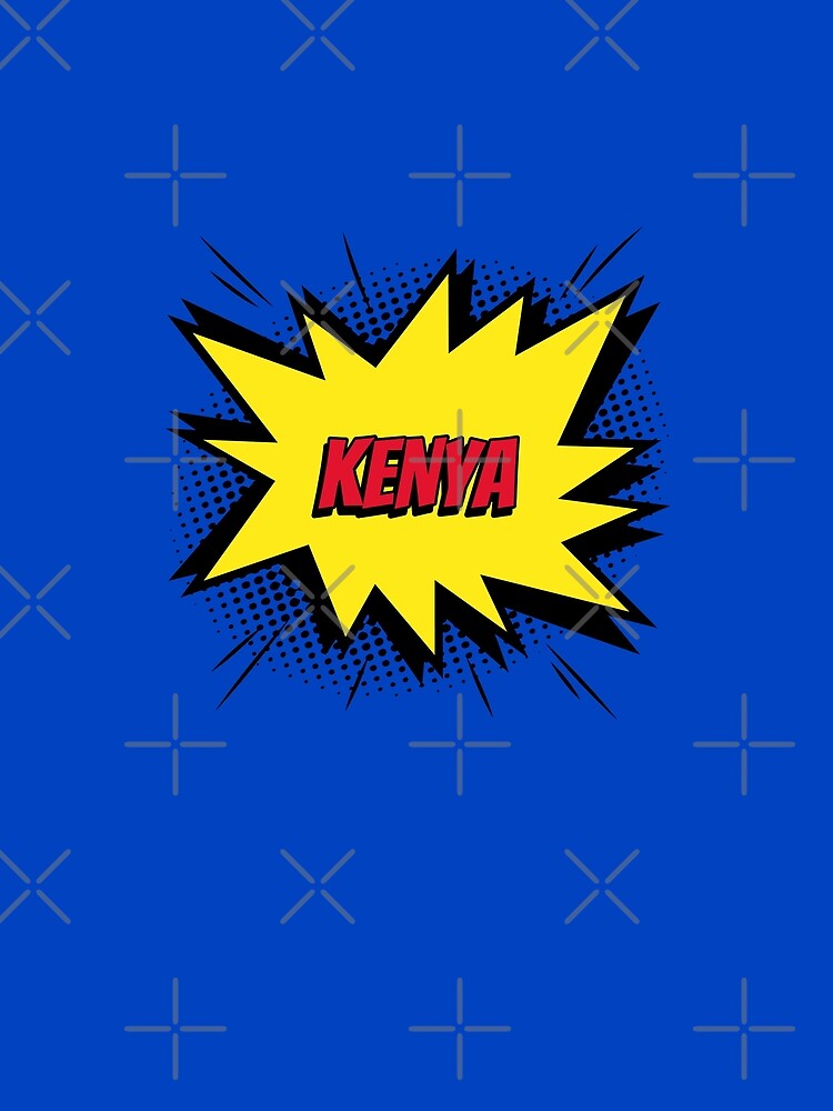 Kenya comic kapow style artwork by CreatedbyJR