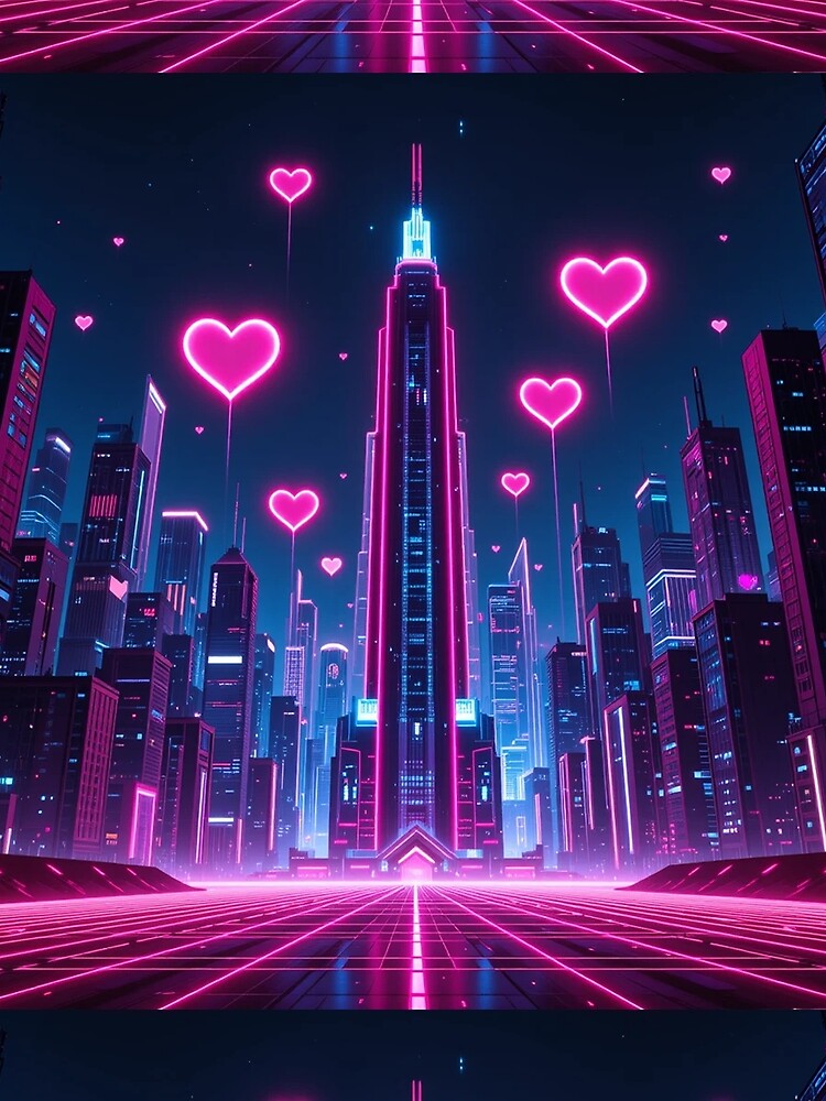 Neon Love City by PixelVibe782
