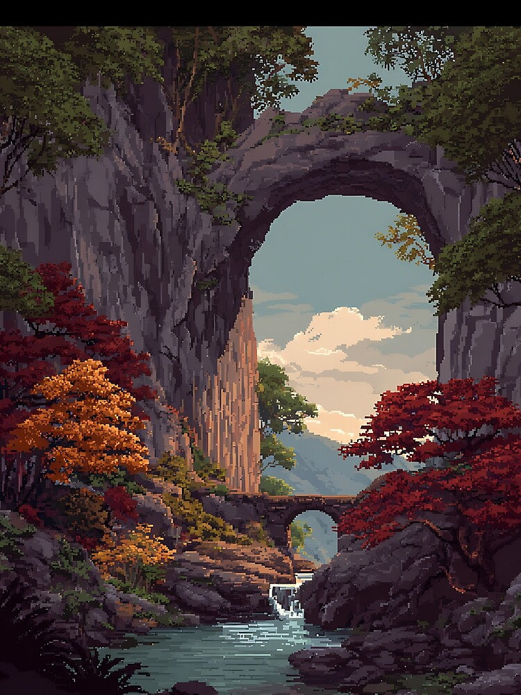Digital Pixel Art Nature by bapupa