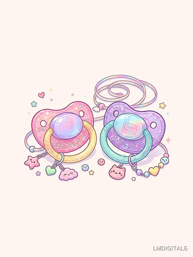 Cute Pacifiers Pastel Kawaii by LMDIGITAL6
