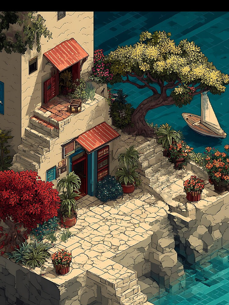 Minimal Isometric Pixel Art by bapupa