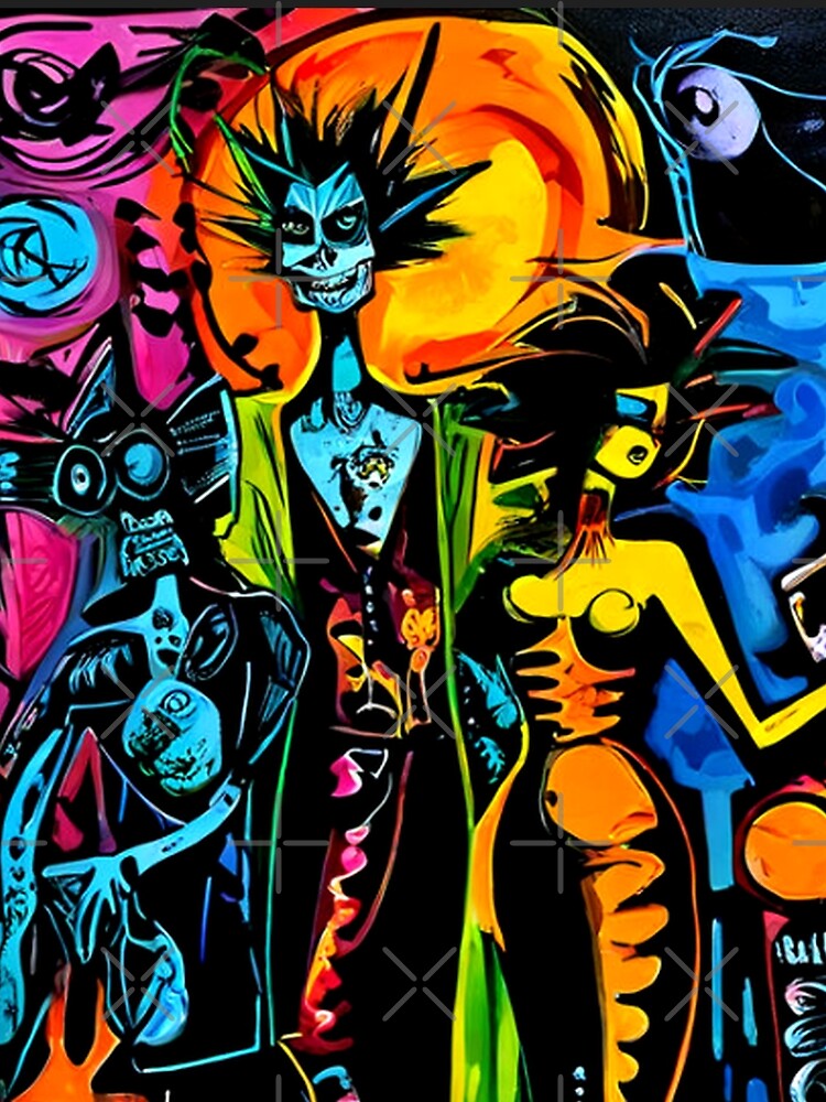 Abstract Vintage Rockers Graffiti by TheDarkWardrobe