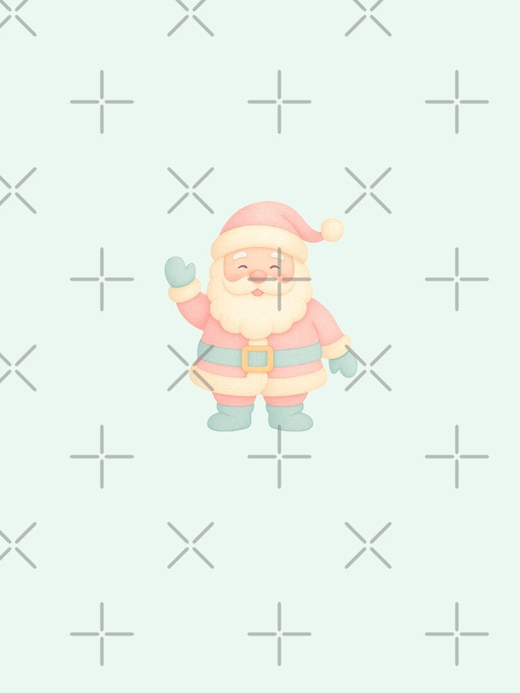 Pastel Christmas Santa Claus aesthetic by FatBirdie