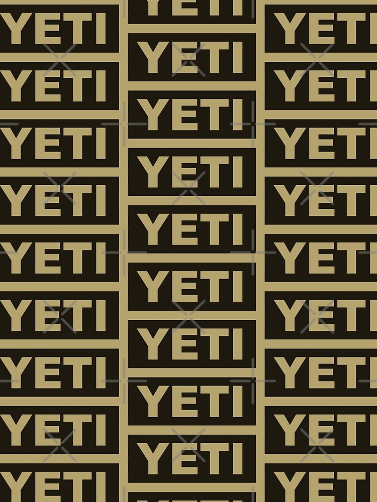 Yeti cool outdoors camping box logo gold and black by Kludoman