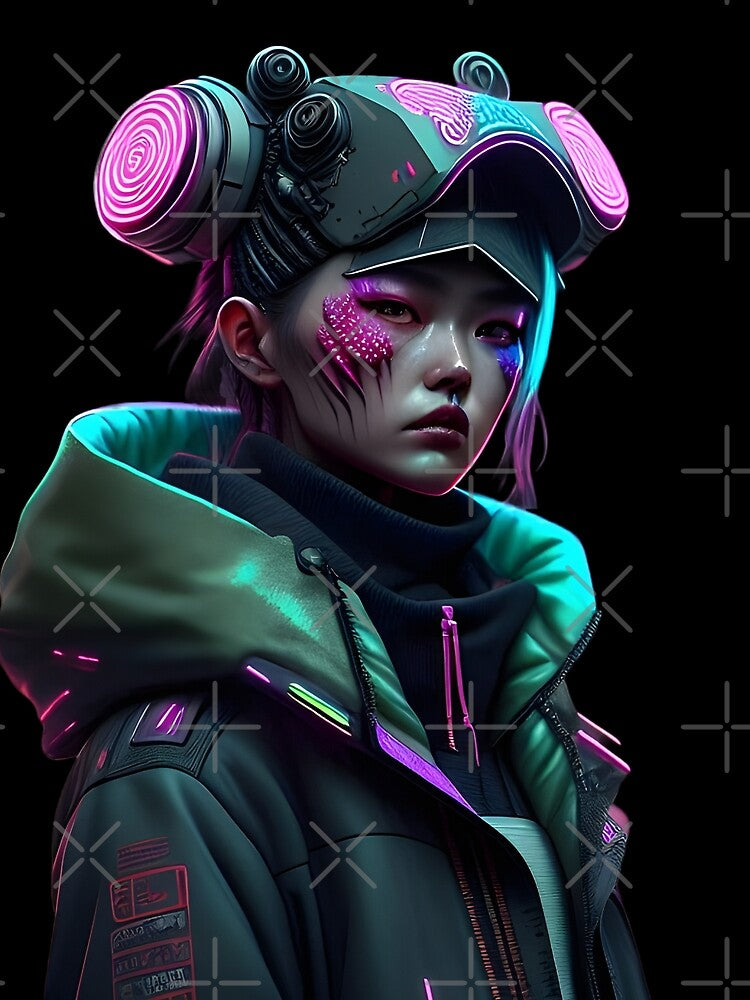 Neon Cyberpunk Operator Woman by Art Intelligence