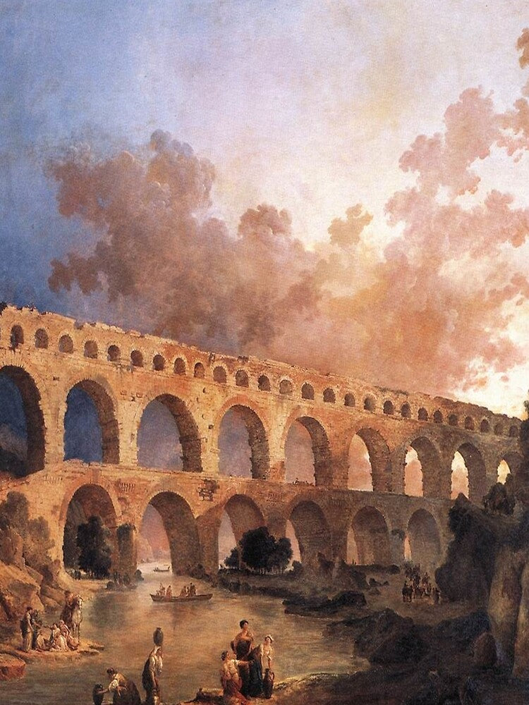 Hubert Robert's The Pont Du Gard by mosfunky