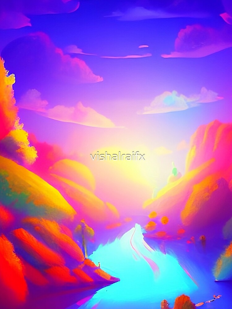 Colorful surreal landscapes scenery with vibrant colors 21 by vishalraifx