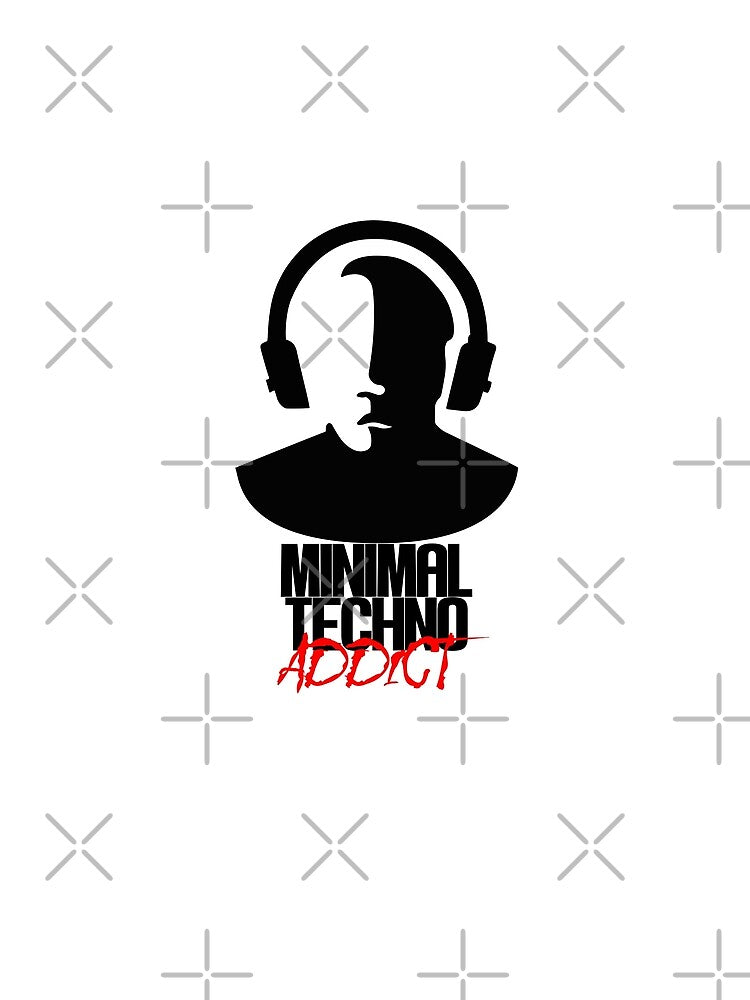 Minimal Techno Addict - Black by SimpleWorksSK