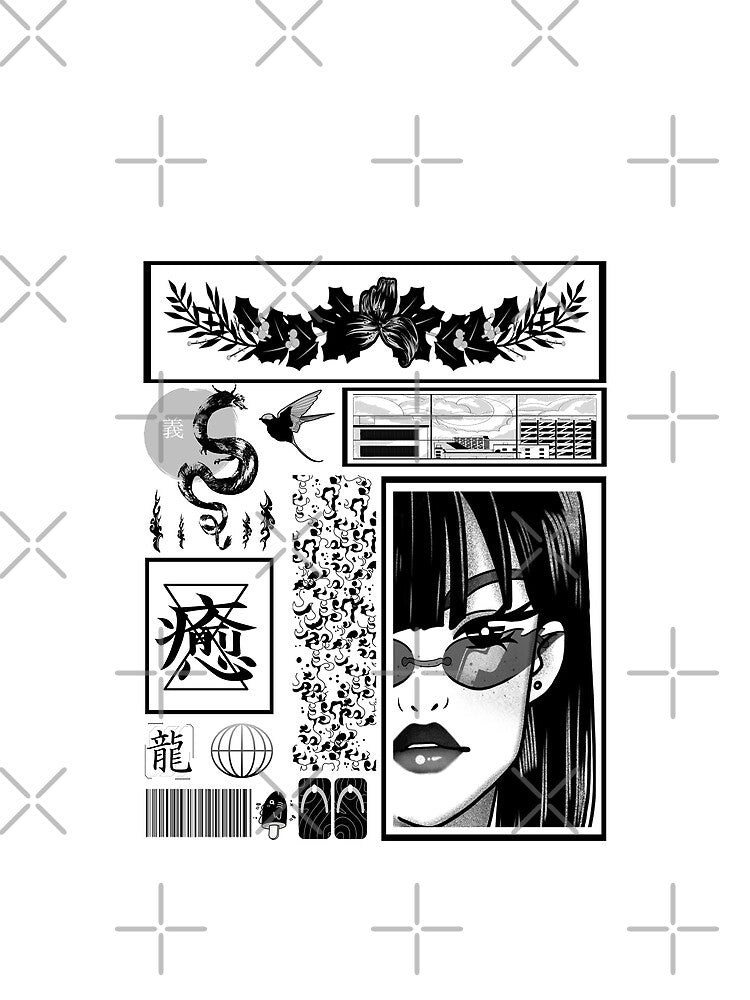 Japanese streetwear collection Vaporwave Aesthetic Japan Classic by vibeno1