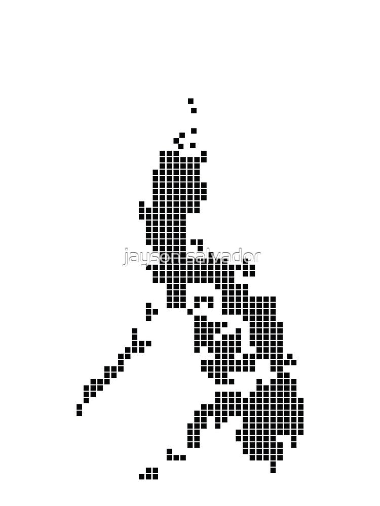 Retro 8-Bit Pixel Map of the Philippines by jayson salvador